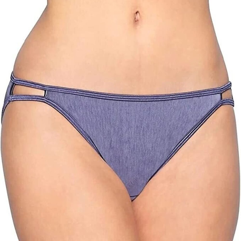 Vanity Fair NWT Rare Blue Illumination String Bikini 18108 7 L
